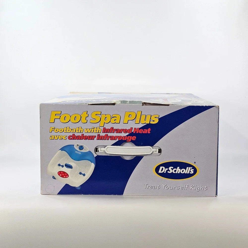 Dr Scholls Foot Spa Plus with Infrared Heat DR6621 Blue White Massager and Box